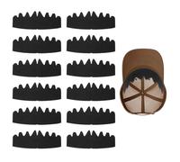 Hat Shaper Inserts,12 PCS Black Baseball Caps Inserts Shapers Felt Hat Sweat Liner Cap Support Brim for Snapback Cap Fitted Sport Caps