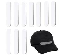 Hat Size Adjuster, Adhesive Hat Sizing Pads, 10-Piece Bucket Comfort Cushion Pad, Foam Insert Fit Adjusters for Baseball Caps, Sun Hats, Fishermans, 4.33 x 0.79 x 0.2 inches