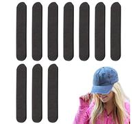 Hat Size Adjuster, Adhesive Hat Sizing Pads, 10-Piece Bucket Comfort Cushion Pad, Foam Insert Fit Adjusters for Baseball Caps, Sun Hats, Fishermans, 4.33 x 0.79 x 0.2 inches