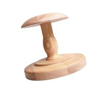 Hat Stand Round Base Wood Display Stand Holder for Home Styling Salon Retail Total Height 15 cm