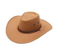 Hat Steamer for Cowboy Hats Adult Casual Solid Summer Western Fashion Cowboy Sun Hat Wide Brim Travel Sun Cap Tank Top Herren Gold
