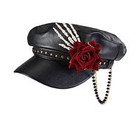 Hat Steampunk Cap Punk Peaked Cap Leather Gay Party Performance Costume Accessory Carnival Nightclub Hats For Men