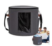 Hat Storage Box - Large Hat Storage, Portable Container Storage With Dustproof Lid | Large Capacity Organizer, Case With Visible Translucent Front Panel, Stackable Travel-Ready Solution