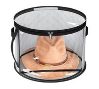 Hat Storage Box, Transparent Soft Hat Storage Box with Zipper, Large Capacity Foldable Organizational Box, Multifunctional Glove Bag, Lint Toys
