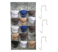 Hat Storage Pockets, Over The Door Hat Rack | 24 Pocket Baseball Hat Storage Rack,Multilayer Hat Rack for Men and Women, Chalet Collection