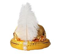 Hat - Sultan Turban Head Wrap Gorgeous Sequin Design With And Pearl For Photo Props Accessories