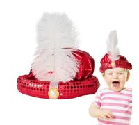 Hat - Sultan Turban | With Feathers and Beads.Gorgeous Turban Sultan Men's Head Wrap with Sequin Design for Men