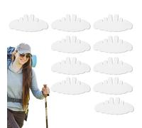 Hat Sweat Liner, Sweat Guard Insert, Felt Moisture Absorber, Soft Breathable Design, for Sports Hiking Running Fishing, 29.2 x 12.8 cm/11.5 x 5.04 inches, Black, 10 Pieces