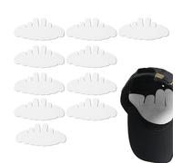Hat Sweat Protector, Absorbent Felt Hat Liner, Moisture-Wicking Soft Lining, Comfortable Sweat Barrier, Outdoor Activities, 29.2x12.8cm/11.5x5.04 Inches, White, Black, 10 Pieces