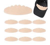 Hat Sweat Protector, Universal Self-Adhesive 10 Piece, No Sweat Baseball Hat Liner, for Hot Weather Travel Beach Picnic Vacation Hiking Commuting Camping