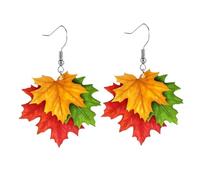 Hat Thanksgiving Maple Leaf Earring for Women Celebrating Earring Party Gathering Jewelry Gifts, Acrylic, No Gemstone
