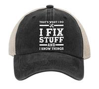 Hat That's What i do i fix Stuff and i Know Things Dad Hat for Men Funny Baseball Caps Adjustable
