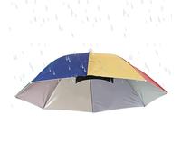 Hat Umbrella for Adults | UV Protection Umbrella Hat | Waterproof Adjustable Headwear Lightweight Outdoor Gear for Camping Gardening Beach Hiking Fishing, Colorful, Refer to description