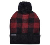 Urban Classics Unisex Pom Beanie Beanie Hat, Black/red,