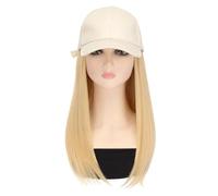 Hat Wig Hat Wig Women's Long Hair Full Head Cover Fashionable Realistic Natural Simulation Wig Cap Adjustable Wig Cap Wig Cap
