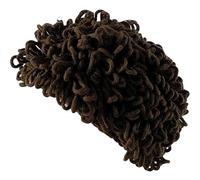 Hat with Hair, Cabbage Patch Wig for Baby, Cute Funny Cabbage Patch Baby Wig Hat with Elastic Pullover, Soft Yarn Warm Knit Cap for Boy Girl 3-24 Months