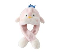 Hat with Movable Animal Ears - Comfortable Hat with Flaps for Carnival Parties, Pink