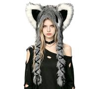 Hat with Round and Ear Covering | Thick Ear Coverage, Soft Plush, Warm Pullover Hat for Women Girl Indoor and Outdoor Winter Activity