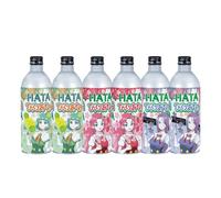 Hatakosen Ramune Bikkuri Awawa(Surprise Bubbles) Soda Drink 500ml (6 Bottles) - Japanese Carbonated Soft Drink with Extra Fizz, Fun Foamy Texture (Assorted)