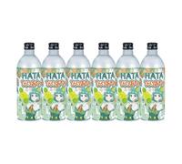 Hatakosen Ramune Bikkuri Awawa(Surprise Bubbles) Soda Drink 500ml (6 Bottles) - Japanese Carbonated Soft Drink with Extra Fizz, Fun Foamy Texture (Melon)