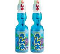 Hatakosen Ramune Soda - Blueberry Flavour 200ml (Pack of 2)