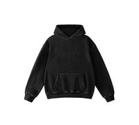 Hatant Oversized Hoodie Sweatshirts for Men Couples Heavyweight Hoodies Pullover Vintage Mens Acid Wash Sweaters Clothes 2025, Black, XL