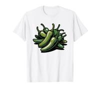 Hatch Green Chile Pepper Retro Distressed Badge New Mexico T-Shirt