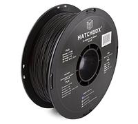 HATCHBOX 1.75mm Black PLA 3D Printer Filament, 1 KG Spool, Dimensional Accuracy +/- 0.03 mm, 3D Printing Filament