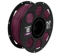 HATCHBOX 1.75mm Eggplant Purple PLA 3D Printer Filament, 1 KG Spool, Dimensional Accuracy +/- 0.03 mm, 3D Printing Filament