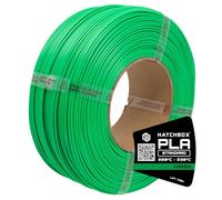 HATCHBOX 1.75mm PLA 3D Printer Filament Refill, Includes 1 Refillable 1 KG Spool for 3D Printing, Dimensional Accuracy +/- 0.03mm, Green