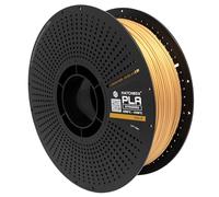 HATCHBOX 1.75mm PLA 3D Printer Filament Reloadable Pack, Includes 1 Reusable Spool & 1 KG Refill for 3D Printing, Dimensional Accuracy +/- 0.03mm, Gold