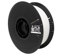 HATCHBOX 1.75mm PLA 3D Printer Filament Reloadable Pack, Includes 1 Reusable Spool & 1 KG Refill for 3D Printing, Dimensional Accuracy +/- 0.03mm, White
