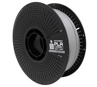 HATCHBOX 1.75mm PLA 3D Printer Filament Reloadable Pack, Includes 1 Reusable Spool & 1 KG Refill for 3D Printing, Dimensional Accuracy +/- 0.03mm, Cool Gray