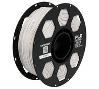 HATCHBOX 1.75mm White PLA 3D Printer Filament, 1 KG Spool, Dimensional Accuracy +/- 0.03 mm, 3D Printing Filament