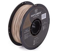 HATCHBOX 3D Printer Filament, Dimensional Accuracy +/- 0.03mm, 1.75 mm, 1 kg Spool, Wood