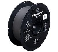 HATCHBOX Matte PLA 3D Printer Filament, Dimensional Accuracy +/- 0.03 mm, 1 kg Spool, 1.75 mm, Black