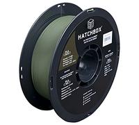 HATCHBOX Matte PLA 3D Printer Filament, Dimensional Accuracy +/- 0.03 mm, 1 kg Spool, 1.75 mm, Olive Green