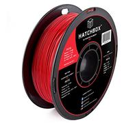 HATCHBOX PETG 3D Printer Filament, Dimensional Accuracy +/- 0.03 mm, 1 kg Spool, 1.75 mm, Red