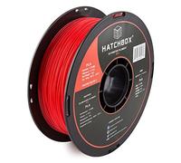 HATCHBOX PLA 3D Printer Filament, Dimensional Accuracy +/- 0.03 mm, 1 kg Spool, 1.75 mm, Red