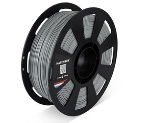 HATCHBOX PLA MAX V2 Gray 3D Printer Filament Made in The USA, 1.75mm Diameter 1 KG Spool, Premium USA Made 3D Printing Filament