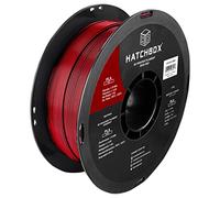 HATCHBOX PLA PRO+ 3D Printer Filament, Dimensional Accuracy +/- 0.03 mm, 1 kg Spool, 1.75 mm, Iron Red