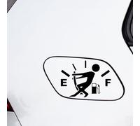 Hatcherabilia Male Empty Fuel Cap Sticker - Funny Car Stickers - Car Decals - Bumper Stickers - Campervan Stickers - Car Window Stickers - Campervan Decals - Car Vinyl Stickers (Black)