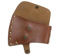Hatchet Cover PU Leather Axe Sheath Waist Mounted Axe Head Cover with Snap Button 6.1x4.3 inch Hatchet Sheath Leather Axe Sheath Axe Head Cover Axe Cover for Camping Woodworking