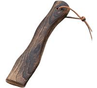 Hatchet Handle, Axe Handle 10 Inch Wooden Hatchet Handle Replacement with Hanging Leather Cord Ergonomic Curved Hatchet Handle Replacement with Wooden Grain for The Interface 3.8 * 1.3cm Short
