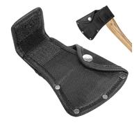 Hatchet Head Sheath, Black Axe Head Cover for 1-1/4lb Axes Double Snap Hatchet Edge Protector with Belt Loop for Outdoor Camping Hiking Work