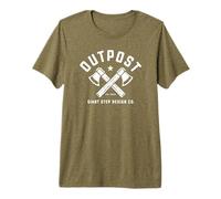 Hatchet Logo - Outpost Scouting Gear by Giant Step Premium T-Shirt