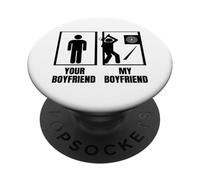 Hatchet Thrower Your Boyfriend My Boyfriend Axe Throwing PopSockets Adhesive PopGrip