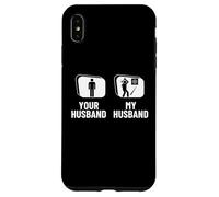 Hatchet Thrower Your Husband My Husband Funny Axe Throwing Case for iPhone XS Max