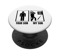 Hatchet Thrower Your Son My Son Dad Mom Funny Axe Throwing PopSockets Adhesive PopGrip