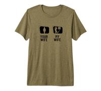 Hatchet Thrower Your Wife My Wife Husband Funny Axe Throwing Premium T-Shirt